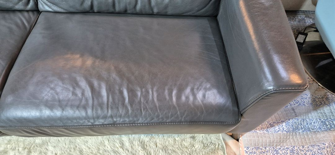 까사미아 3인 천연가죽 소파쇼파 서울경기근거리 무료배송--3