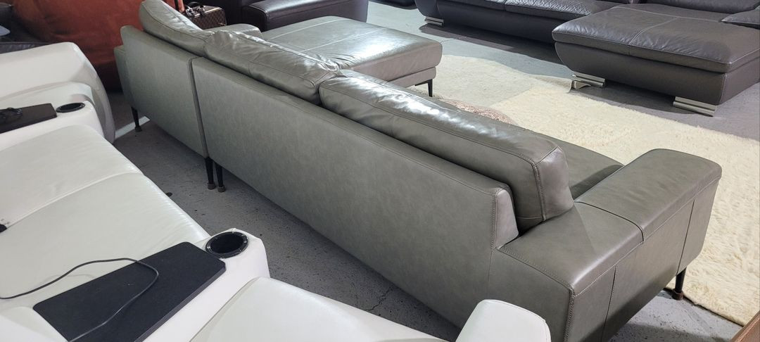 까사미아 콜트 천연가죽 4인 카우치 소파--9