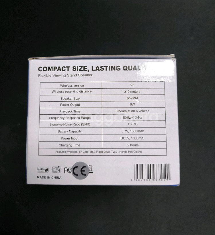 (새상품)블루투스 스피커 휴대폰 거치대 겸용 rgb 조명--7