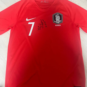 마지막 가격!! 손흥민 마킹 축구 국대 유니폼 (황희찬, 이재성 싸인 포함) 이미지