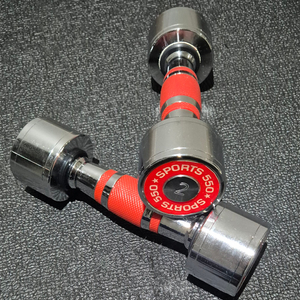 (택포) 2KG 고밀도 크롬 아령 덤벨 한세트