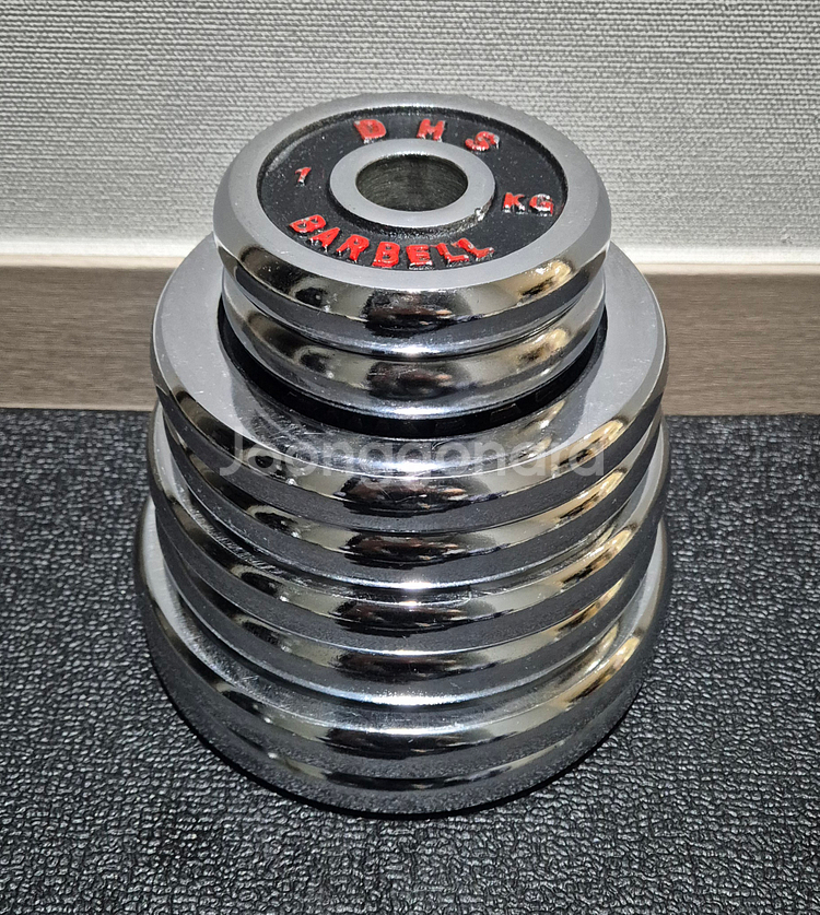 (택포) 17KG 경량 크롬 바벨 원판 플레이트--0