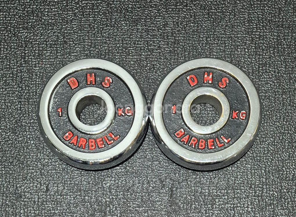 (택포) 17KG 경량 크롬 바벨 원판 플레이트--2