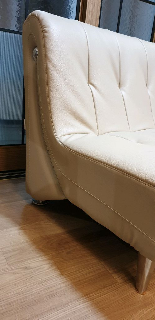 베이지 2인용 소파 (117X67)--4