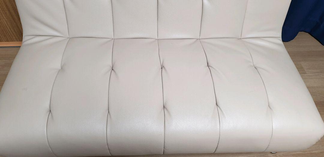 베이지 2인용 소파 (117X67)--7