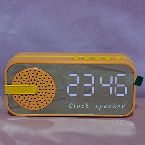 HiFi 디지털 알람시계 블루투스 스피커.사진 참고하세요