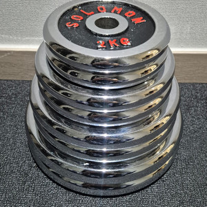 (택포) 35KG 경량 크롬 바벨 원판 플레이트