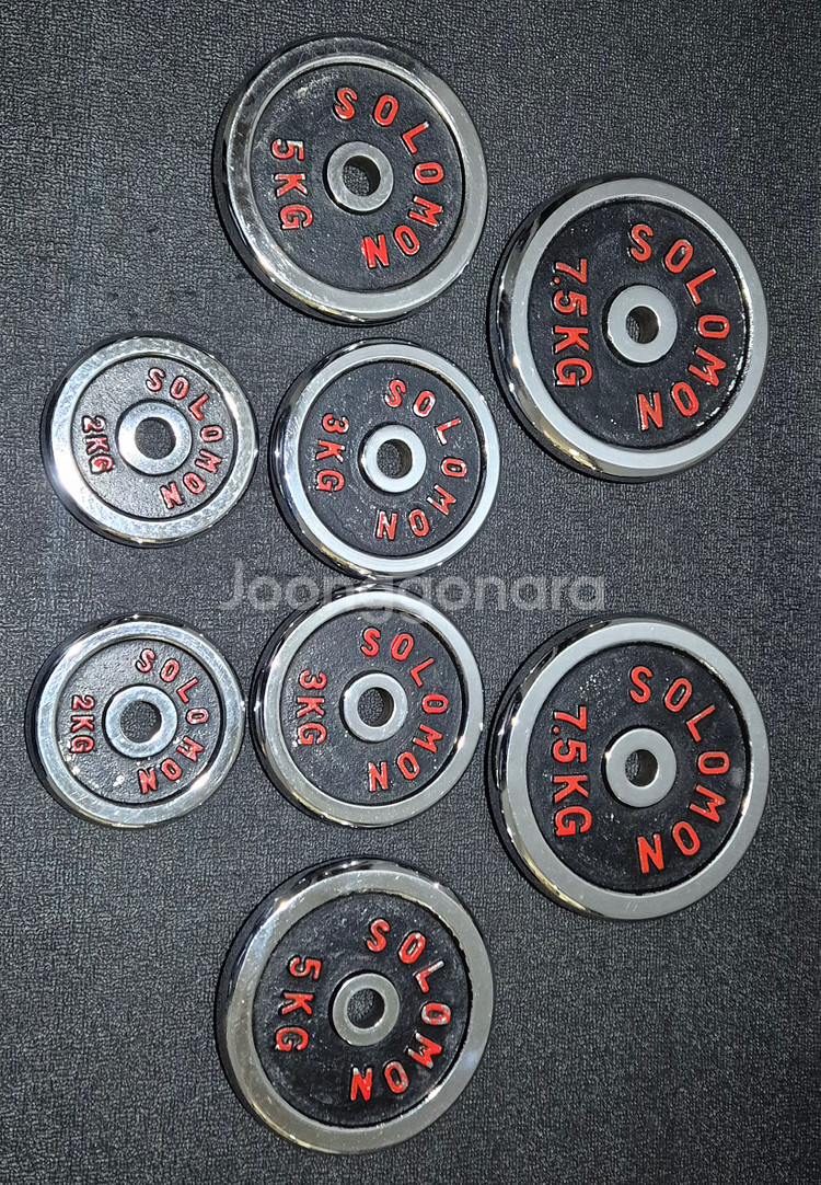 (택포) 35KG 경량 크롬 바벨 원판 플레이트--1