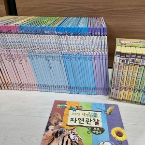 프뢰벨 자연관찰 책50권 cd dvd 10개 부모지침서