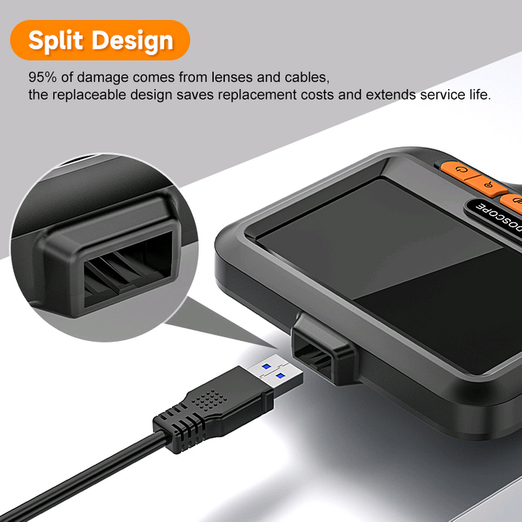 새상품)15M 내시경카메라 4.3인치 누수탐지 배관검사 이미지