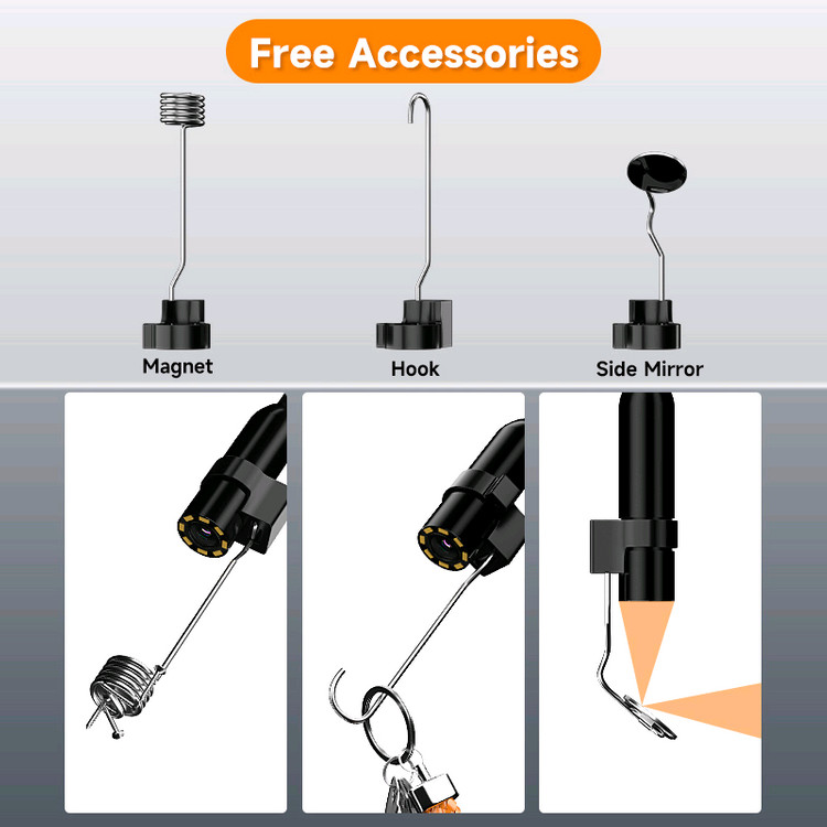 새상품)15M 내시경카메라 4.3인치 누수탐지 배관검사 이미지