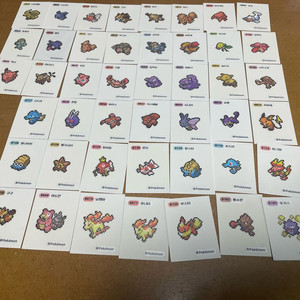 포켓몬 띠부씰 픽셀 러블리 할로윈 원피스씰 오염씰 이미지