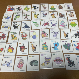 포켓몬 띠부씰 3,4자리 1,2세대