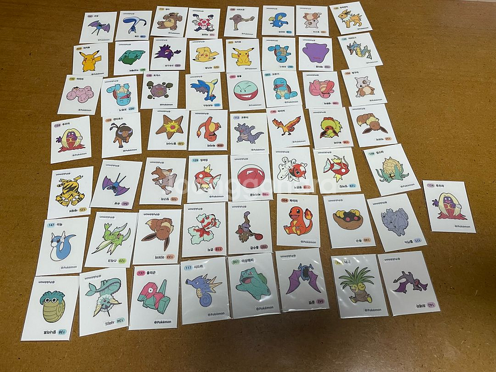 포켓몬 띠부씰 3,4자리 1,2세대--5