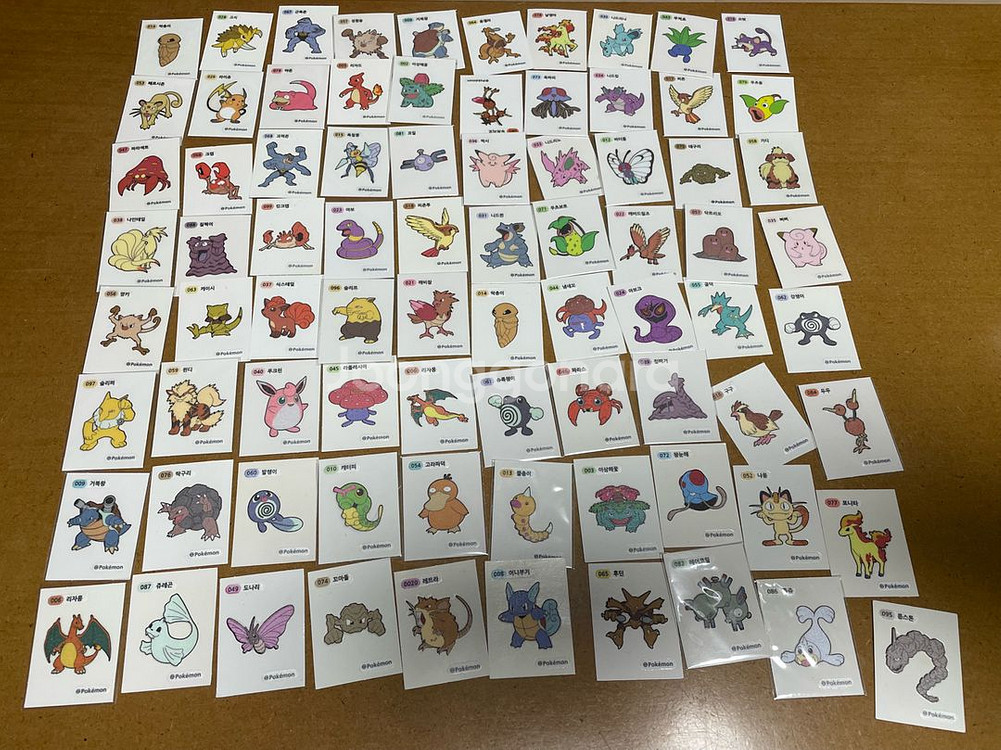 포켓몬 띠부씰 3,4자리 1,2세대--6