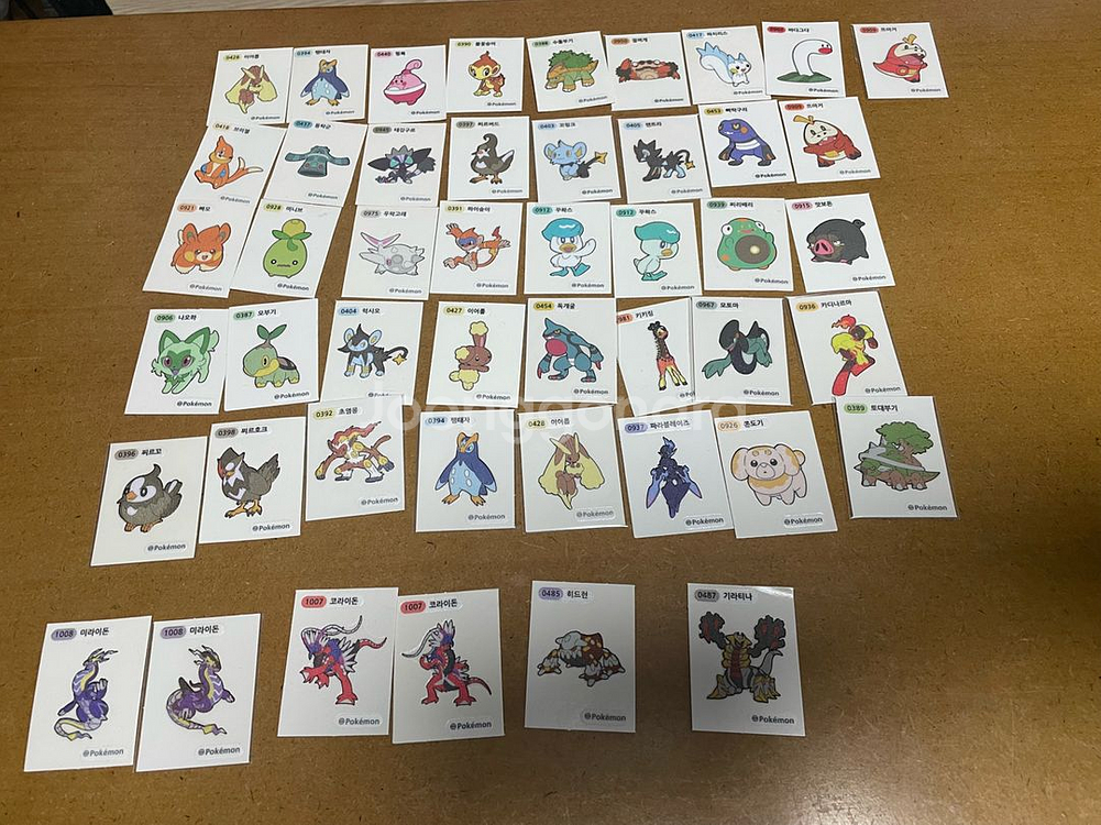 포켓몬 띠부씰 시즌3, 4,9세대--2