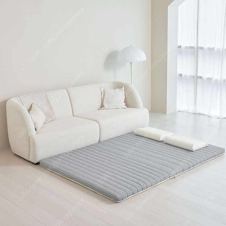 단단한 3단 접이식 매트리스 원룸 바닥 토퍼 수면매트 침대 접는 매트릭스 싱글 슈퍼싱글--7