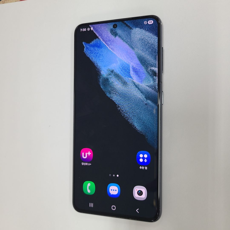 .040882 갤럭시 S21 블랙 256G LGU+ 무잔상 AA급--1