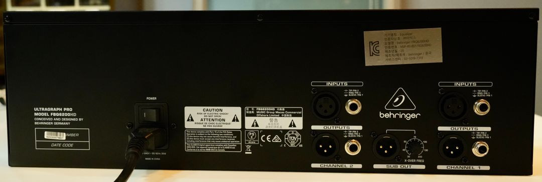 베링거 이퀄라이저 31밴드 FBQ6200HD 이미지