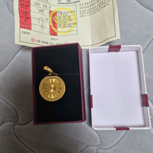 순금 태양팬던트 메달 5돈 보증서 포함