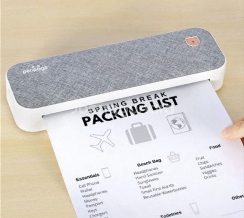 페리페이지 A4 블루투스 무선 휴대용프린터(그레이)--1