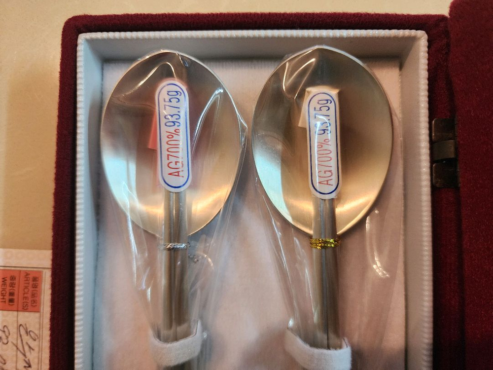 (새상품) Ag700 은수저 두벌가격--1