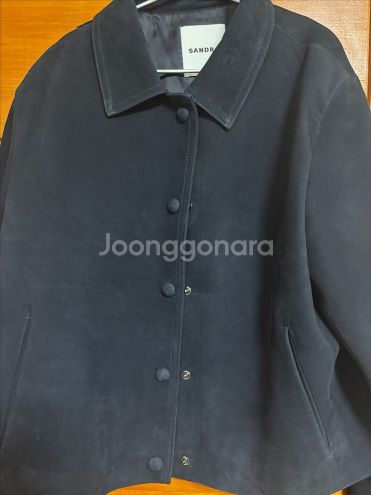 가격내림)) 산드로 양가죽 네이비 sandro 38--5
