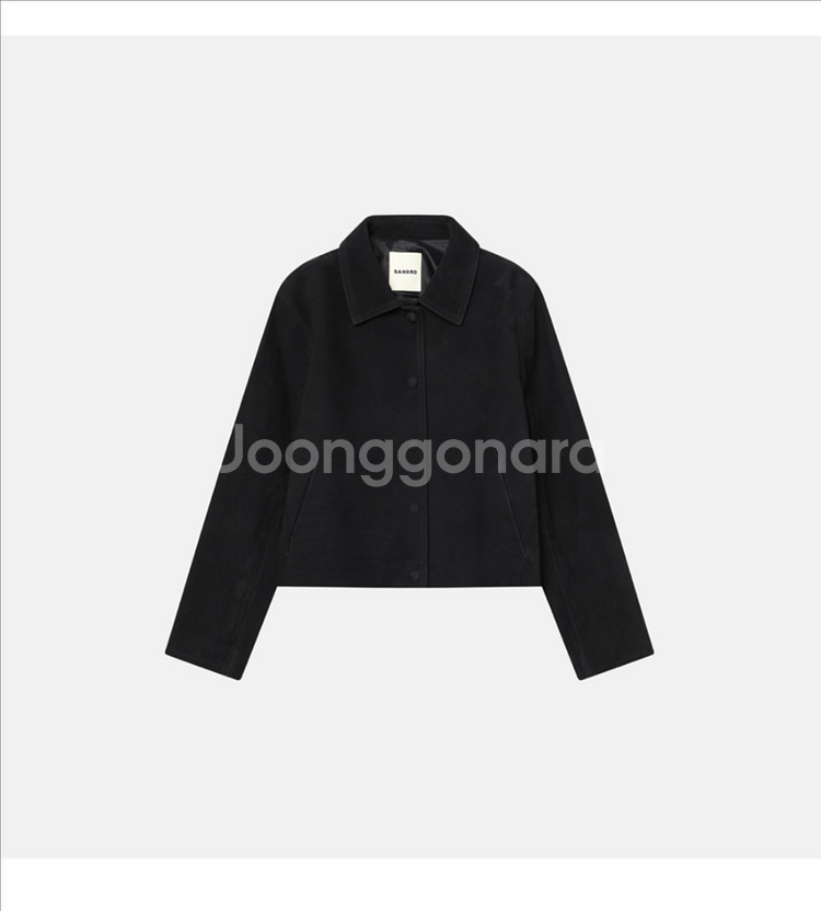 가격내림)) 산드로 양가죽 네이비 sandro 38--8