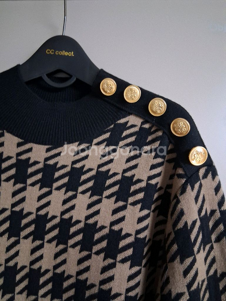 모조에스핀 하운드투스 니트 원피스--3