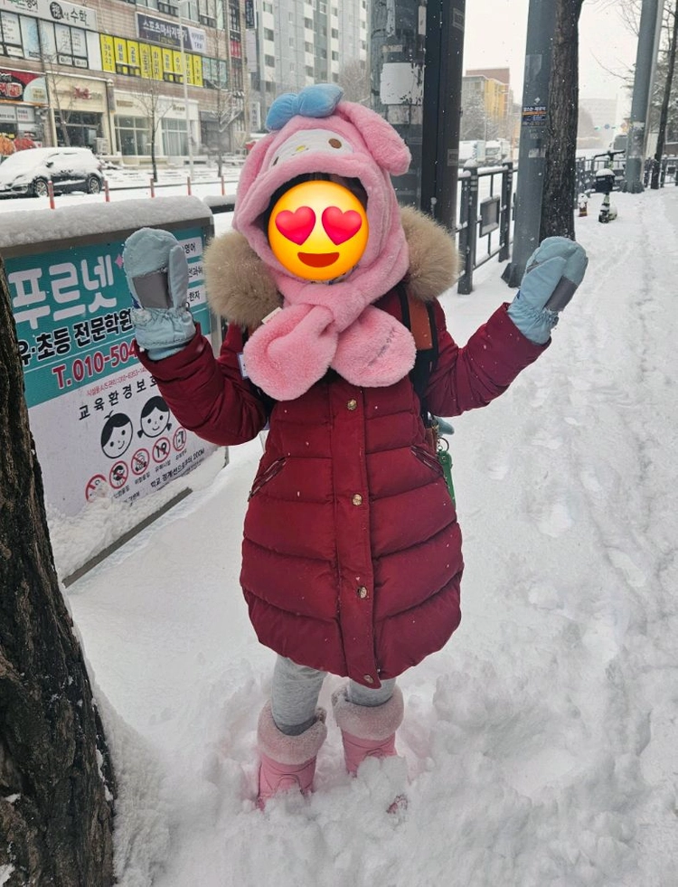 닥스 120사이즈 여아패딩 이미지