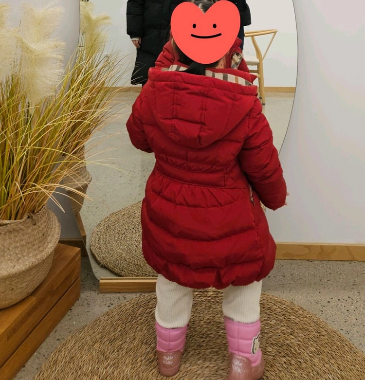 닥스 120사이즈 여아패딩 이미지