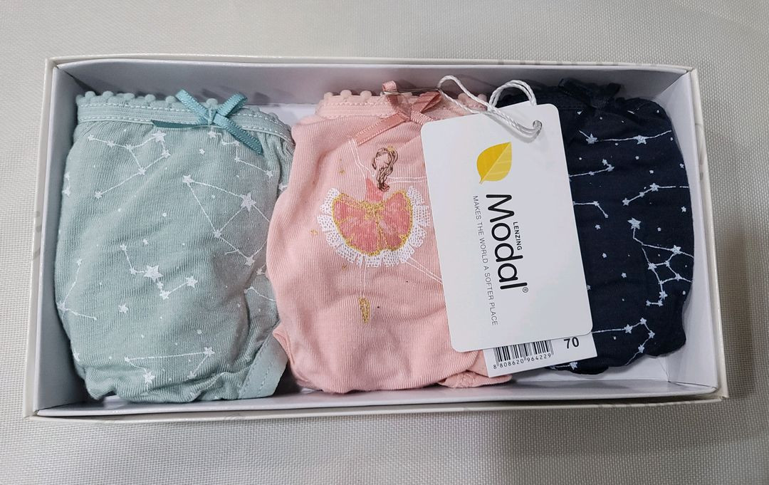 첨이첨이 여아삼각팬티 70호 3매입 1박스 모달원단 새상품--0