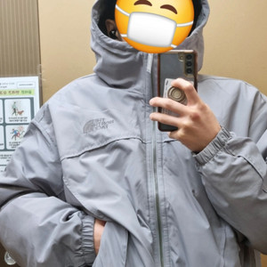 노스페이스 하이넥 화이트라벨 유틸리티 바람막이 경량패딩 105(2way지퍼) SSS 이미지