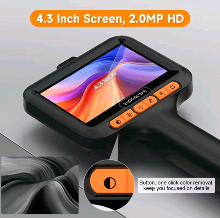 새상품)15M 내시경카메라 4.3인치 누수탐지 배관검사 이미지