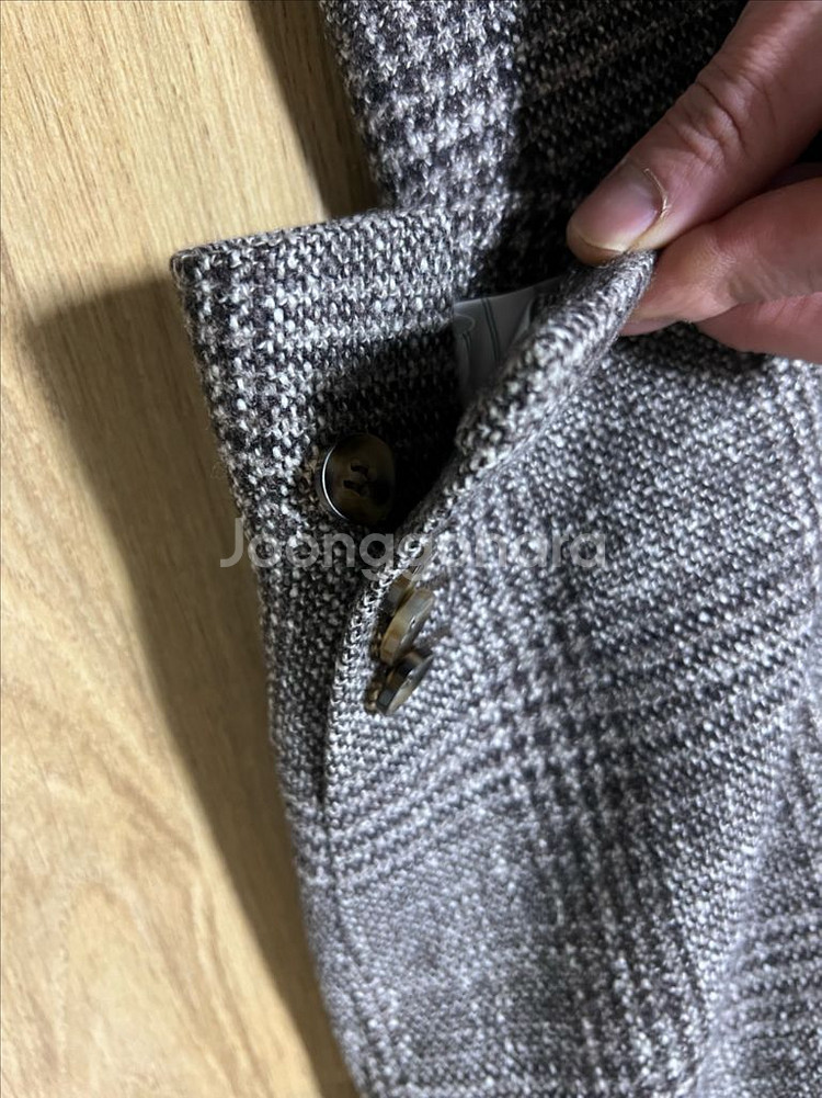 수트서플라이 까노니코 하바나 자켓 체크 브라운 46사이즈--1