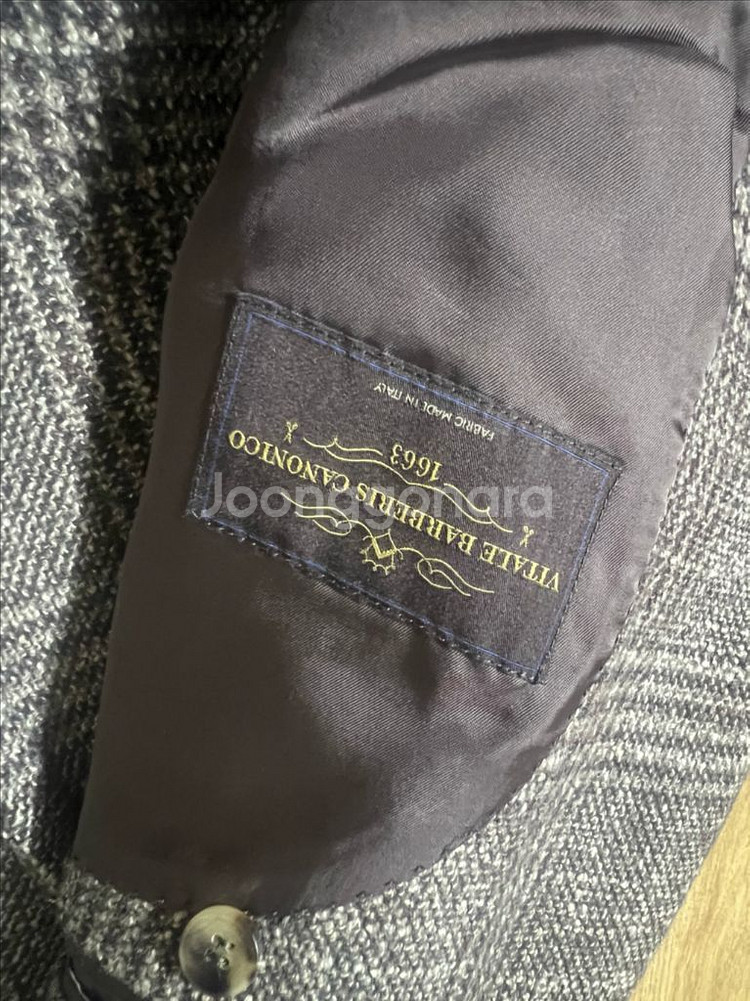 수트서플라이 까노니코 하바나 자켓 체크 브라운 46사이즈--2