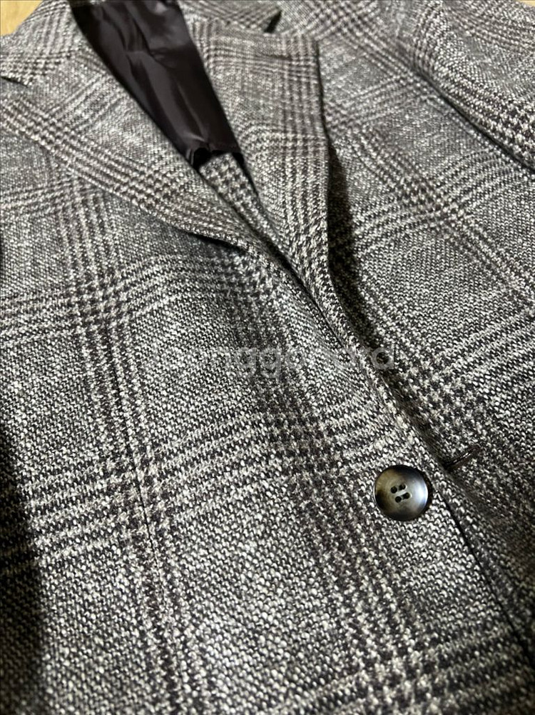 수트서플라이 까노니코 하바나 자켓 체크 브라운 46사이즈--7