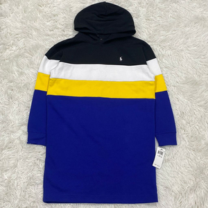 (새상품) 폴로 신형 걸즈 스트라이프 후드 원피스 L 이미지