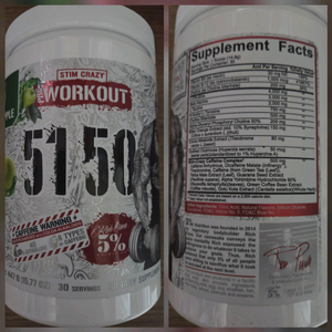 [미개봉 제품] 5150 HIGH STIMULANT 리치피아나 5% 부스터 프리워크아웃 30서빙