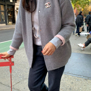 곰부인네 밤비올라 미우 라쿤가디건