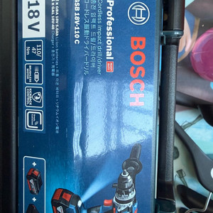미사용) 보쉬 충전해머드릴드라이버 18V GSB18V-110C 팜 5a 배터리 2개 이미지