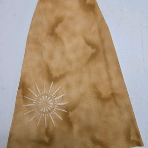 플랜테이션 스웨이드롱 스커트 썬 컷아웃 이세이미야케