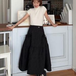 드레스반티아 자카드 셔링 포켓 스커트 스몰 새상품새상품