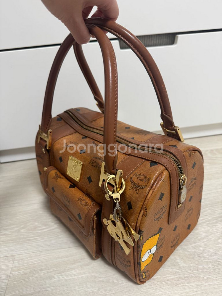 MCM 보스턴백 비세토스 토트백 심슨 마카쥬--2