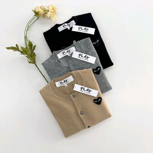 꼼데가르송 블랙와펜 라운드 가디건