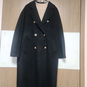 캐시미어 50 핸드메이드 블랙 롱코트 새상품