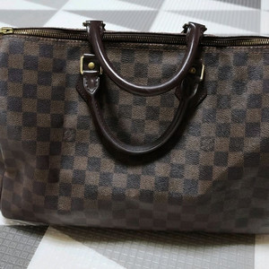 다미에 캔버스 핸드백