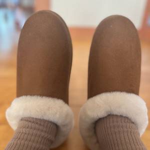 겨울털슬리퍼 203/235/240 새상품(브라운/블랙)