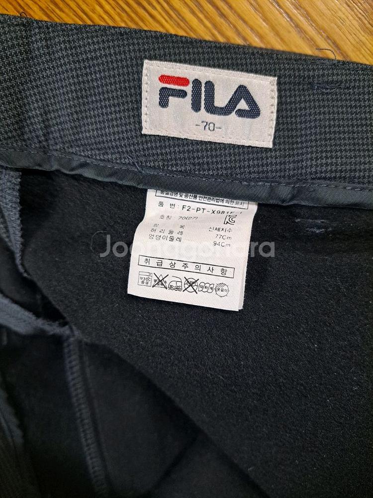 휠라 여성용 기모 골프 바지--4