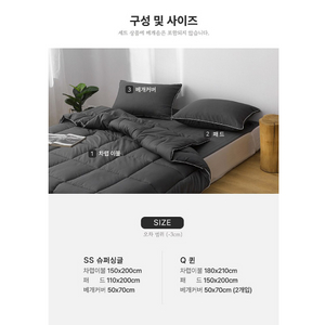 판매 I위 사계절용 침구세트 패드+차렵이불+베개커버 새상품 슈퍼싱글 // 퀸 사이즈